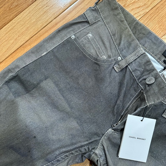 Isabel Marant Studded Pocket Grey Jeans (NWT) - Picture 6 of 6